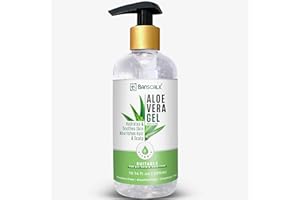BANSCALX 100% Pure Natural Aloe Vera Gel for Moisturizing Face Skin & Hair – Soothing After Sun Exposure, Dry & Sensitive Skin, Non-Sticky (10.14 oz)