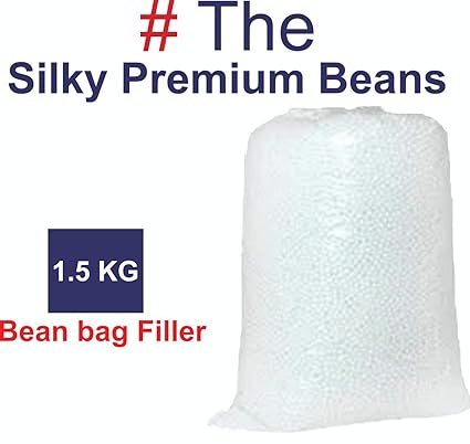 # The Silky Beans 1.5 KG Premium Bean Bag Filler/Refill/Filling.
