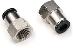 3/8 OD Tube Push to Connect Air Fittings,CEKER 3/8 NPT Female Airline Push Fittings 3/8 Inch Tube Fittings Pneumatic Push In Connectors Air Hose Fittings 2Pack