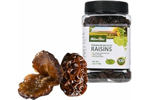 Naturebliss Premium Muscat Raisins, Nutrient-Rich Grape Dried Fruit Snacks, Chewy Texture, Natural Rose Aroma, No Sugar Added, No Preservatives, Healthy Power Gummy Snack (5 OZ/Pack of 1)