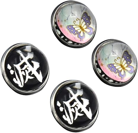 Amazon T2 Monos 鬼滅の刃 鬼殺隊 柱 ピンバッジ キャラクター モチーフ グッズ 滅バッジ付属 胡蝶 しのぶ バッジ ホビー