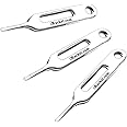 Sim Ejector Tool, ProtoCASE Sim Card Tray Eject Pin Tool for iPhone 2G / 3G / 3GS / 4 / 4S / 5 / 5C / 5S / 6 / 6s / 7 / 7S Plus (3-Pack High Caliber)