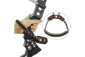SHARROW Archery Bow Wrist Rope Leather Widen Bow Sling Adjustable Bow Strap Target Hunting Accessory