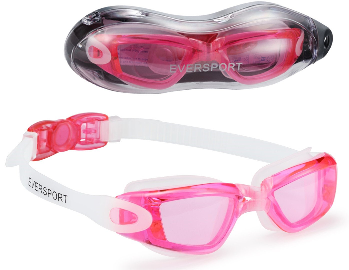 EVERSPORT Swim Goggles (2 Pack or 1 Pack), Swimming Goggles Swim