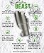 Beast 30 oz Tumbler Stainless Steel Vacuum Insulated Coffee Ice Cup Double Wall Travel Flask (Royal Blue)