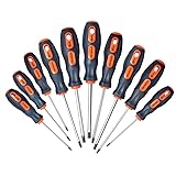 Torx Screwdriver Set,TECKMAN 10 in 1 Magnetic Torx Security Screwdrivers with T6