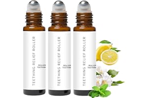 AUJ 3Pcs Velaria Teething Roller Teething Roller Natural Teething Oil Roller,Velaria Natural Relief Roller