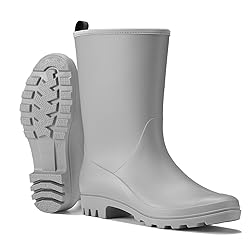 HISEA Women Rubber Boots Waterproof Wide Calf Rain