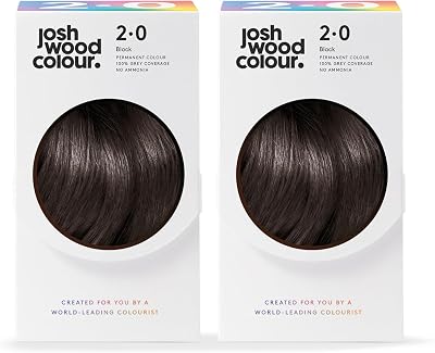 Josh Wood Colour Ammonia Free Permanent Hair Dye 4.0 Darkest Brown 100% Grey