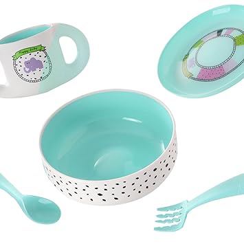 LINAG Bebé Platos Niños Tazón Plato Taza Compartimentos Comida ...