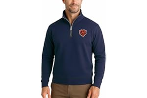 Team Fan Apparel NFL Adult Unisex Team Logo Quarter Zip Pullover Sweatshirt, Mid-Weight Officially Licensed Fleece Apparel