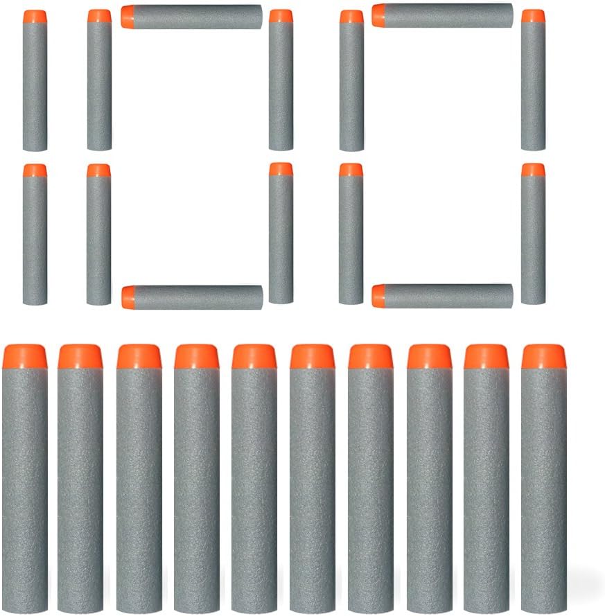 VCOSTORE Nerf Bullets - 100 Pieces Nerf Darts Nerf Elite Gun Bullet Ultra Refill Darts Foam Darts for N-Strike Elite Blasters Series…