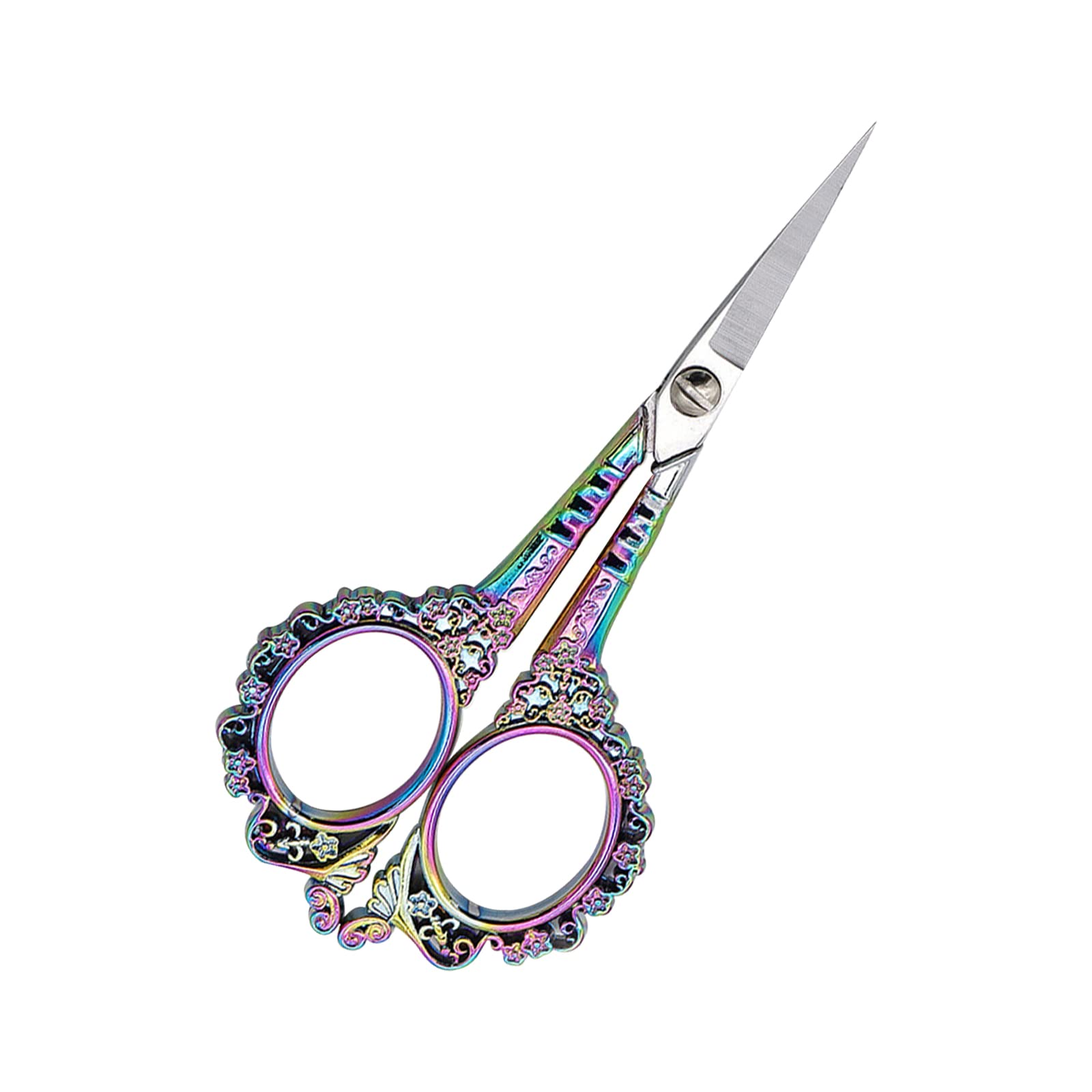 Stainless Steel Embroidery Scissors - Small Precision Detail Scissors for Craft, Sewing, Thread Cutting, Artwork, Needlework