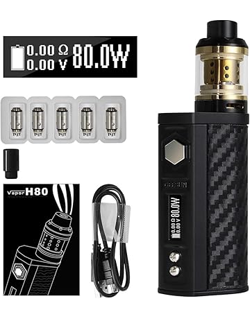 VOVCIG Cigarrillo Electronico Starter Set H80 E-Cig Vapor E Cig Mod Kit 80W Box