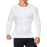 TAILONG Long Sleeve Compression Shirts for Men - Athletic Base Layer Workout Shirt Crew Neck Undershirt