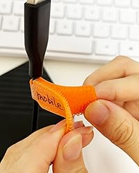 32 Pcs Cable Labels, Multi-Color Write On Cord