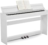Artist Hand MUSTAR Digital Piano 88 Weighted Keys Full Size Stand USB MIDI White view 1