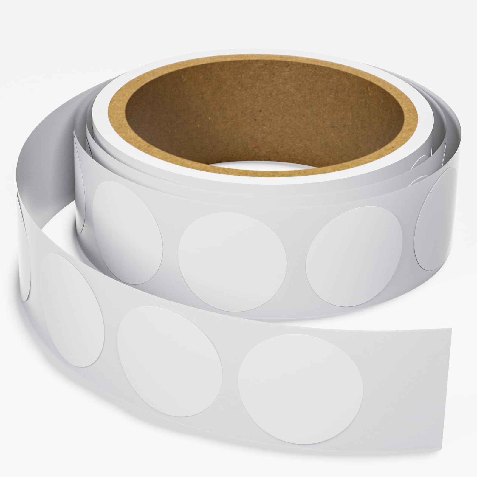 SANPOPO 30pcs NFC Stickers, Programmable NTAG215, White, Round, 25mm (1 inch), Perfect for Amiibo, NFC-Enabled Devices