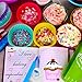 Reusable Silicone Cupcake Baking Cups - Assorted Colors Silicone Bakeware Mini Cupcake Mold Holders Liners Baking Supplies Set 12 Pieces Container Muffins Liner by Chuzy Chef