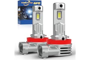 KIMLATAR H11 Light Bulbs Super Bright 30000LM 900% Xenon White H11/H8/H9 Bulbs Halogen Raplacement Fog Light Bulbs Pack of 2