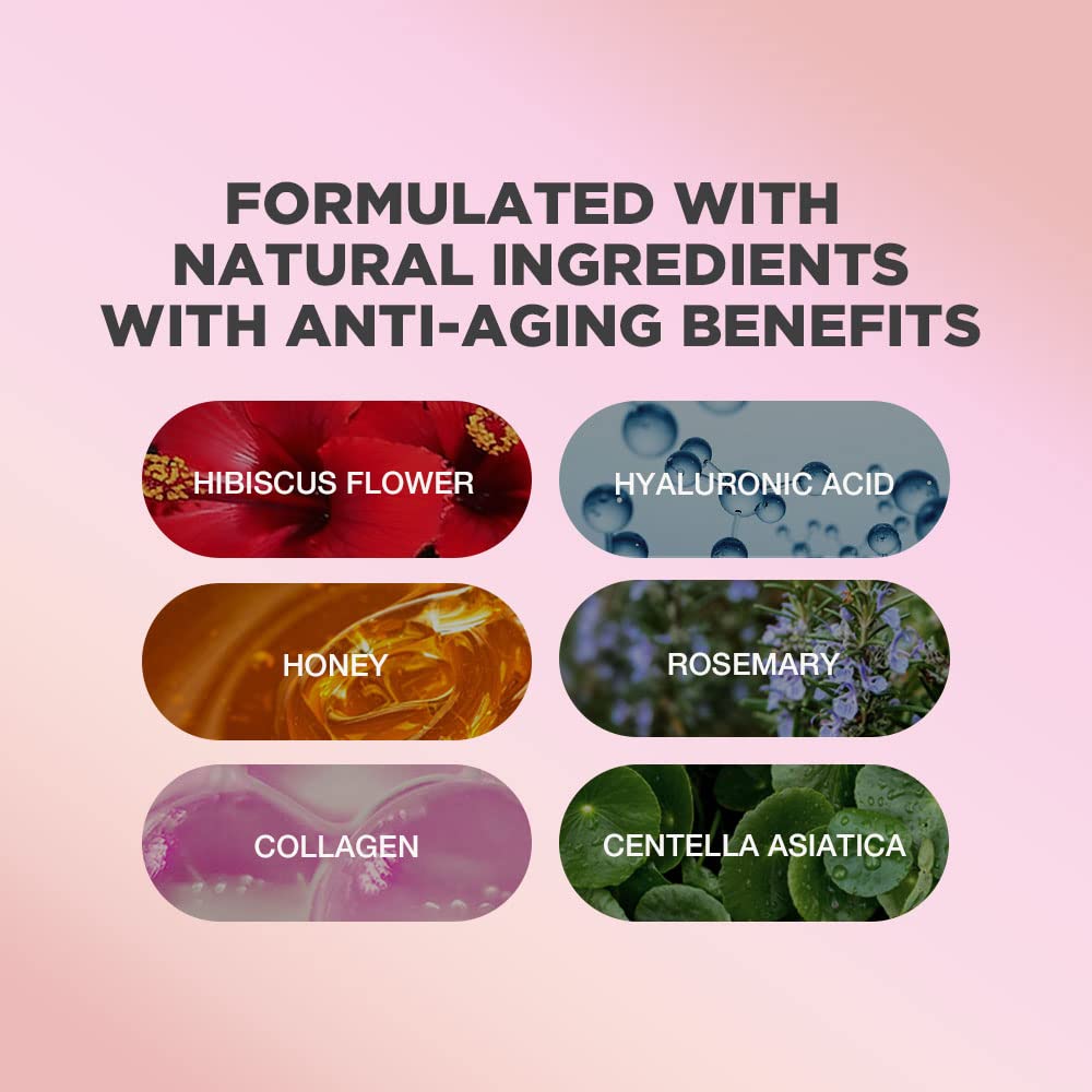 PROOT Hibiscus and Honey Firming Serum with Retinol, Hyaluronic Acid and Collagen Complex, 1.7 oz