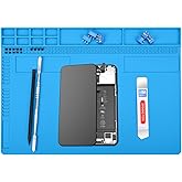 MMOBIEL Premium Silicone Soldering & Repair Mat – 14 x 10 inch, Heat Resistant to 932°F (500°C) – Non-Slip Workbench Mat for 