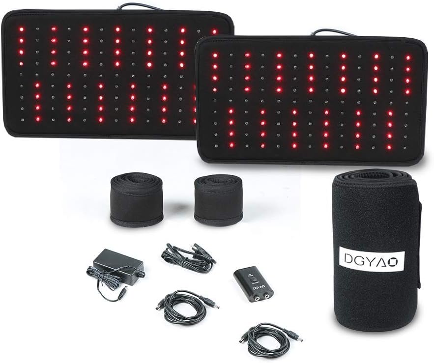 Red Light Near Infrared Therapy Led Benefits Back Pain Reliever Home Use Wearable Wrap Deep Penetrating Heals Lighting Pad Relief for Arthritis Feet Joints Muscle Knee Elbow Inflammation Nerve Damage: Health & Personal Care