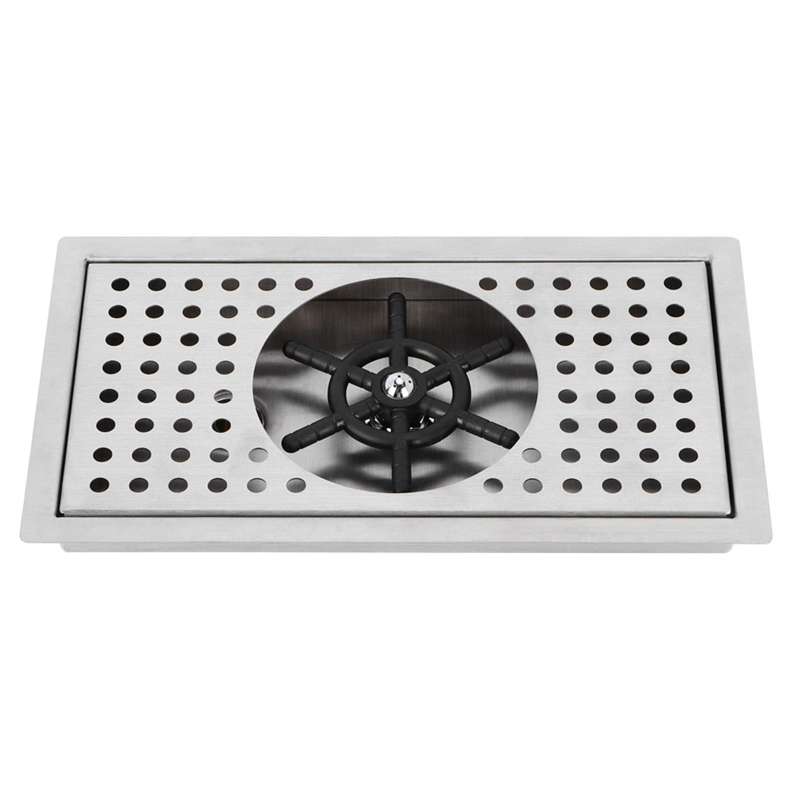 Weiyiroty 304 Stainless Steel Automatic Cup Washer | 114mm Diameter Pitcher Rinser | Milk Tea Cup Washer Cleaner Glass Rinser with G1/2in Thread Connector for Hotel/Coffee Shop/Bar/Home