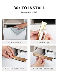 BaiNong 5 Pack 8 inch self Adhesive Cabinet pulls