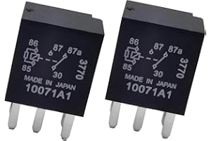 leechio 5 Pin Multi-Purpose Heavy Duty Relay, Fuel Pump, IP67 Waterproof Housing Plug & Play Relay Modification Accessories,Replacement OE G8V-RH-1C7T-R 301-1C-C-R1 (Black)