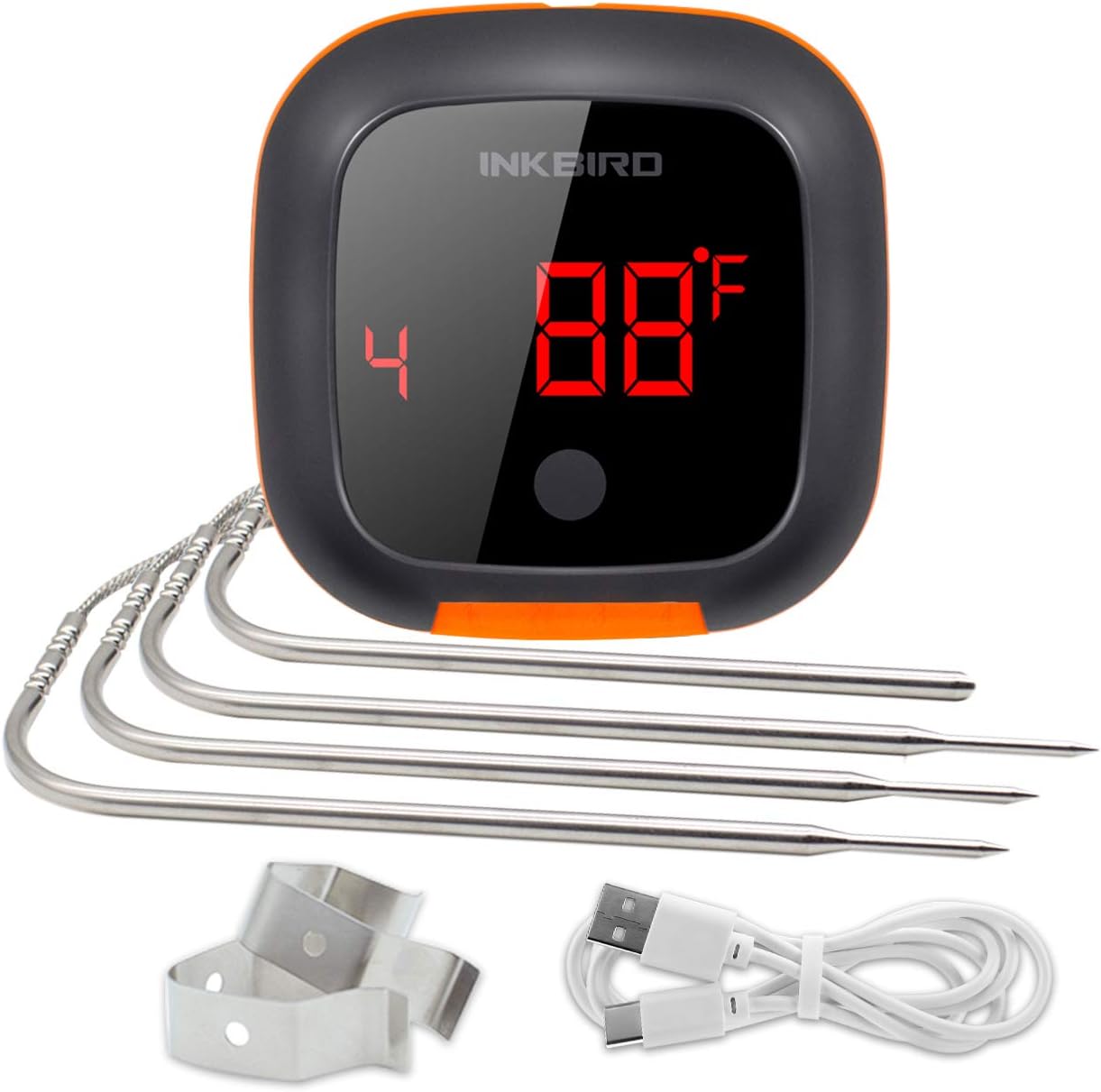 Inkbird Barbecue 150ft Grill Thermometer with Four Probes
