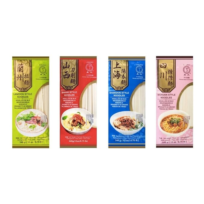 Chunsi Chinese Noodle 340g Assorted (Pack of 4) Amazon.co.uk Grocery