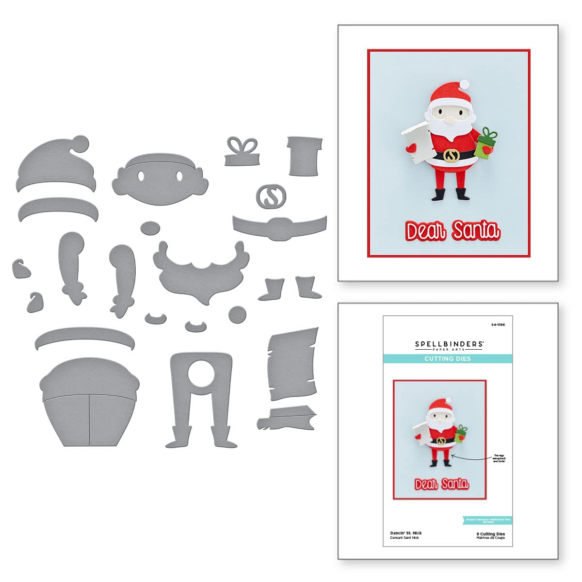 Spellbinders - Dancin' St. Nick- Tinsel Time, Metal