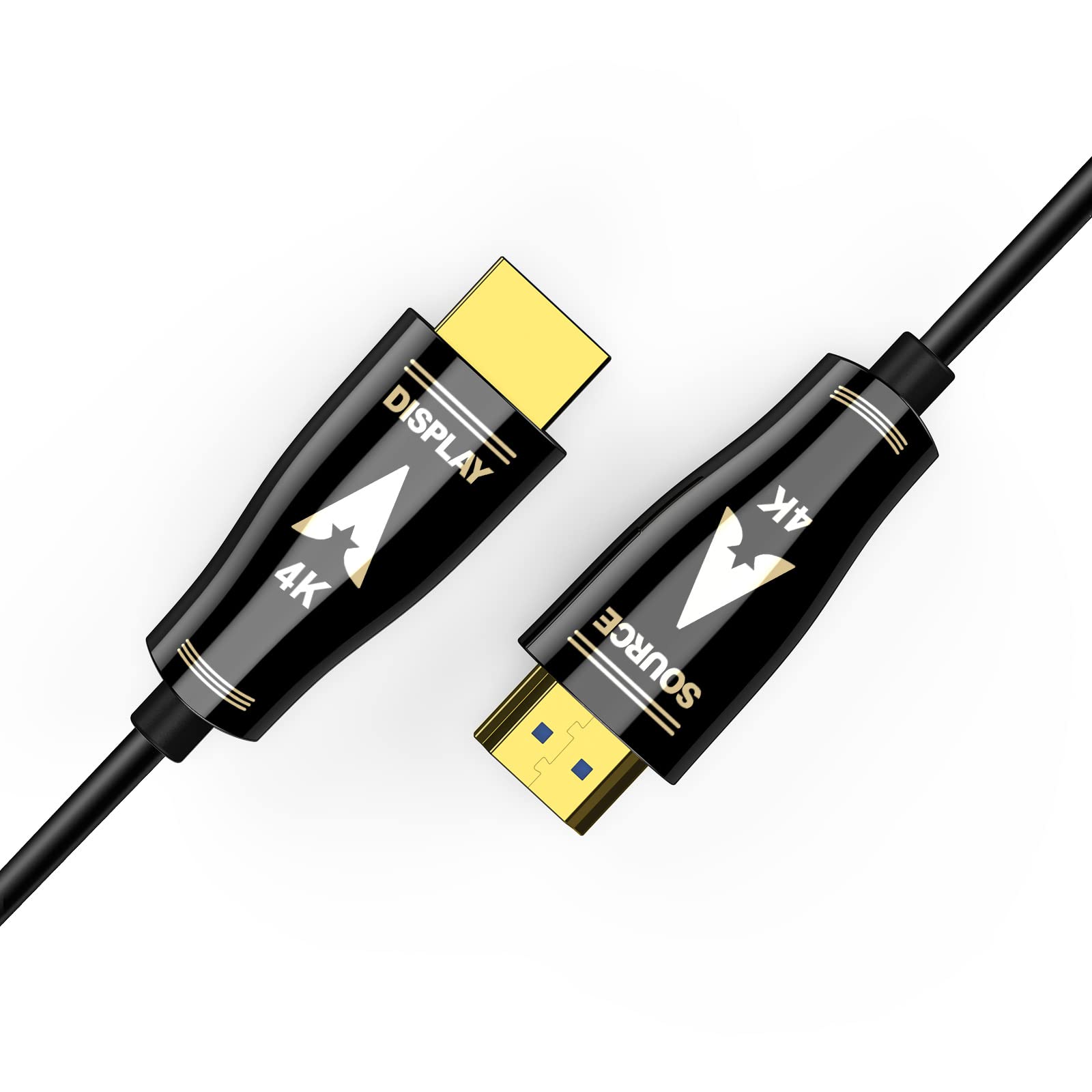 ROFAVEZCO Fiber Optic HDMI Cable 10M Supports 4K60 4:4:4 Chroma eARC 18G/BPS HDR D-o-l-b-y Vision and Atmos, HDCP2.2, Zinc Alloy Ultra Slim and Flexible HDMI Active Cable,AOC30