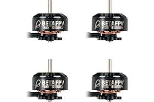 BETAFPV 4pcs 1103 8500KV Brushless Motor 3S FPV Drone Motor Compatible for F4 2-3S 20A AIO Flight Controller GF 2015 2-Blade Propeller Meteor85 Cetus X Pavo20 Quadcopter Frame