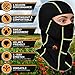 GearTOP Tactical Balaclava and Motocycle Face Mask, Black and Green