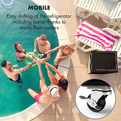 Klarstein-Big-Spender-Double-Bierfass-Khlschrank-Getrnkefasskhlschrank-Komplettset-CO2-Fsser-bis-50-L-4-Bodenrollen-Temperatur-regulierbar-inkl-Zapfsule-schwarz