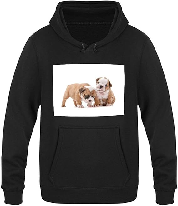Amazon 素敵な英語ブルドッグポリエステル繊維のパーカー スウェット プルオーバースウェット長袖 秋服 冬服 プルオーバー フード付き カジュアル おしゃれ トレーナー パーカー 通販