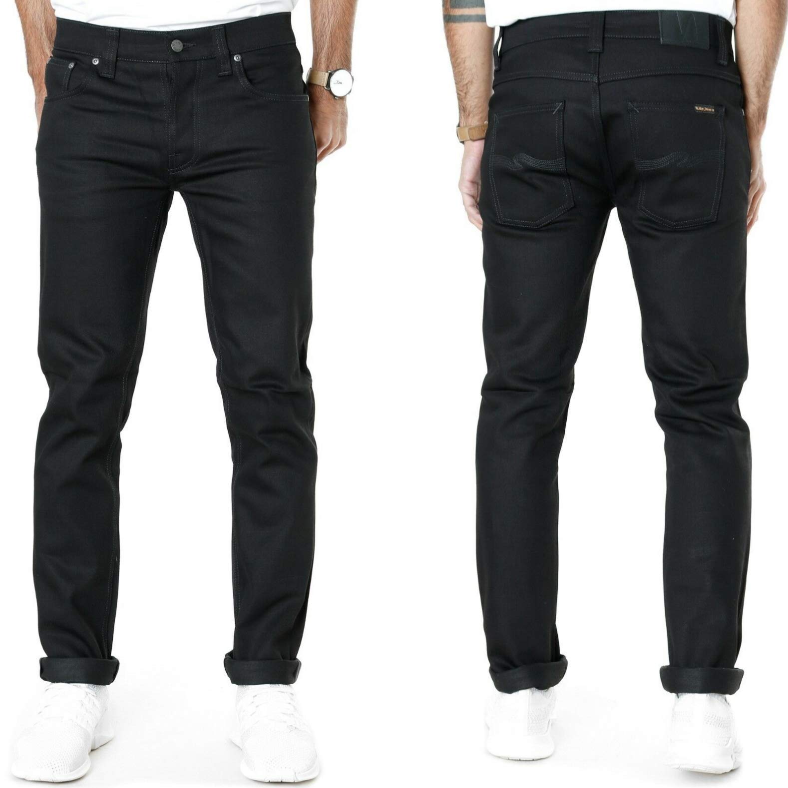 Nudie Jeans Men's Grim Tim Jean in Black Ring