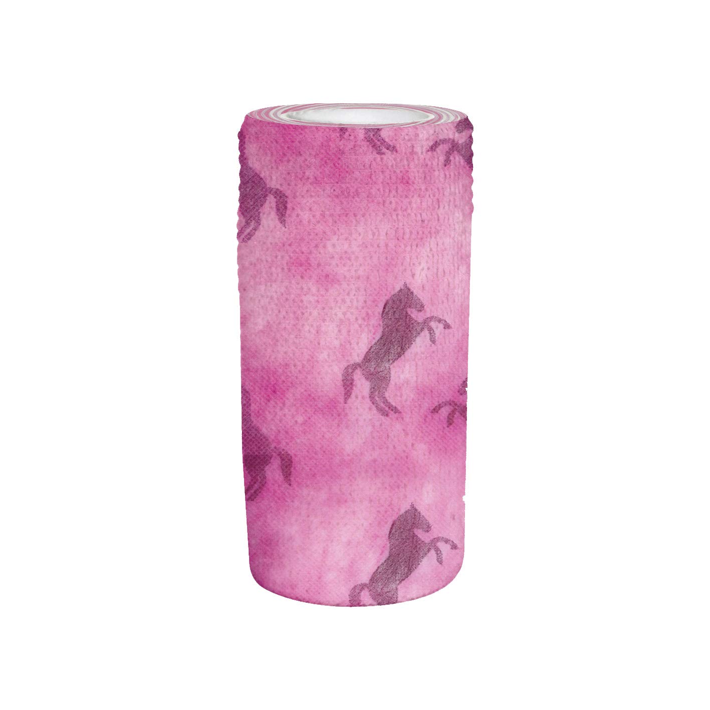 Perry Equestrian Cohesive Bandage - Equine Horse Pet Vet Wrap - 10cm x 4.5m (Pink Pony)