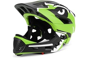 Ailgely Kids Bike Helmet Detachable Full Face Helmet Children Sports Safety Helmet for Cycling, Skateboarding, Roller Skating