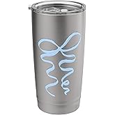 Coquette Light Blue Bow Stainless Steel Insulated Tumbler