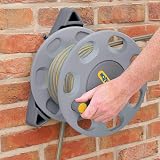 Hozelock Wall Mounted Hose Reel 15m Hose with Nozzle Fittings 30m Capacity view 6