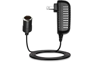 HUAPX AC to DC Converter 24W 2A Car Cigarette Lighter Socket Adapter,HPX-018 Car Plug Outlet Adapter 110-240V to 12V DC Power Adapter, NOT for Vacuum Cleaner and Inflator (2A)