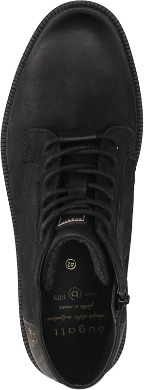 Herren Schlupfstiefel, Männer Stiefel Kaltfutter,kaltgefüttert,Winterstiefel,Winterschuhe,uebergangsschuhe,Black/Black (1010),43 EU/EU UK