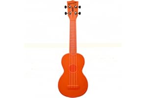 Kala Brand Music Co., 4-String Ukulele, Right, Fluorescent Orange, Soprano (KA-SWF-OR)