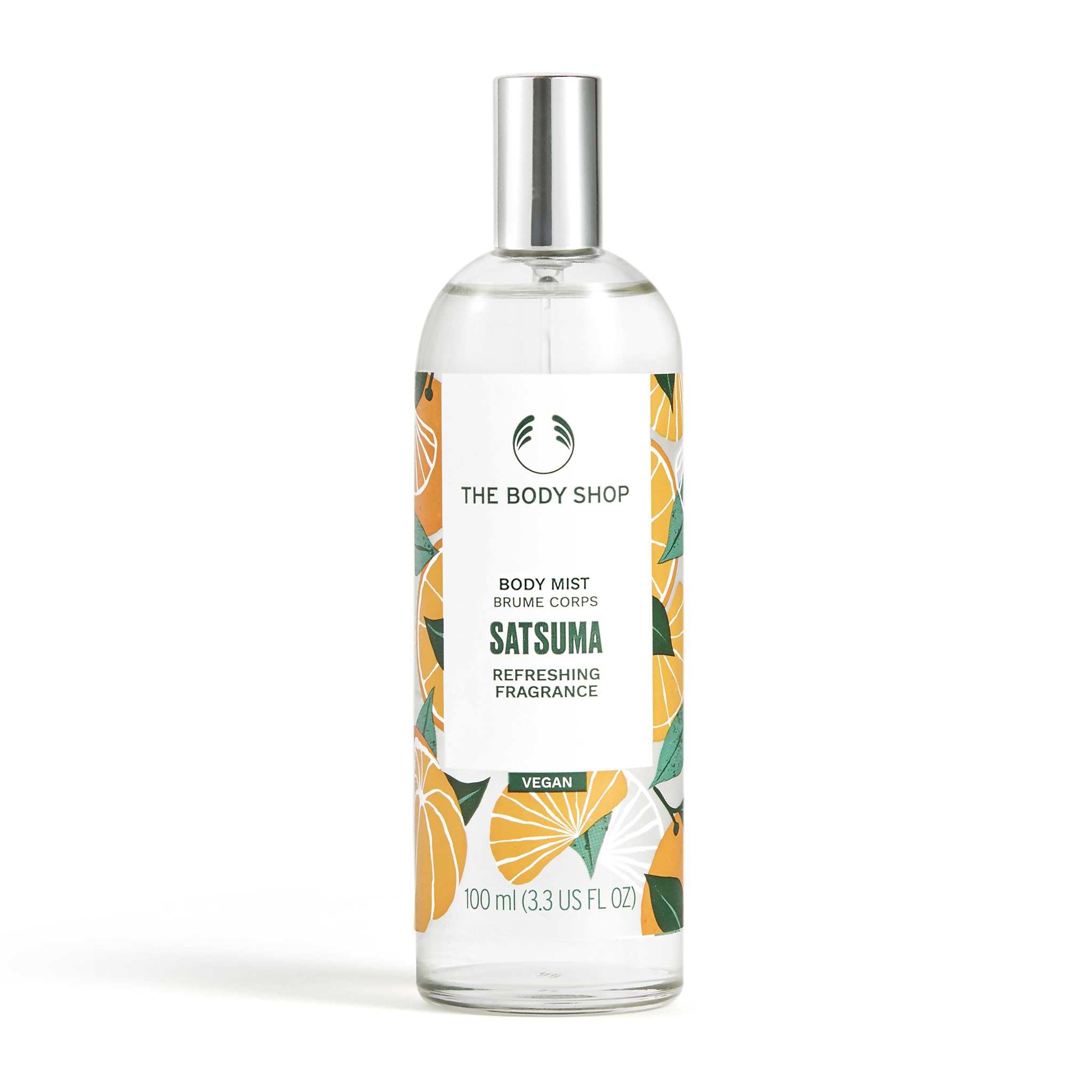 The Body Shop Satsuma Body Mist (1x 100ml), Refreshing Citrus Body Mist for Women, Zesty Mist with 96% Natural-Origin Ingredients, Uplifting Body Spray, Vegan Body Care