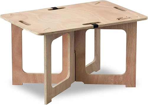 Amazon Fieldoor パネル式 木製アウトドアテーブル レジャーテーブル 簡単組み立て キャンプ ロックベルト付 組み立て式 Fieldoor フィールドア スポーツ アウトドア