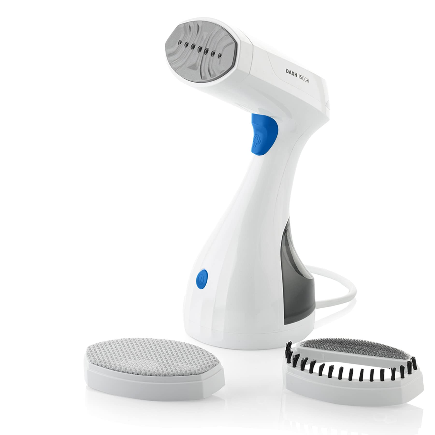 Reliable Dash 150GHB Portable Garment Steamer,Handheld Steamer with Fabric Brush, Light Weight Travel Steamer with Continuous Steam and Auto Shut-off, Shirt, Pants & More (White)