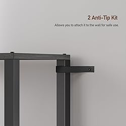 TUTOTAK 4 Tier Bookcase and Bookshelf, Narrow Book